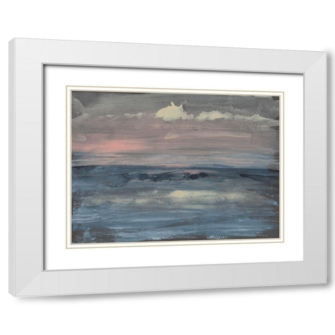 Breaking Sea II White Modern Wood Framed Art Print with Double Matting by Goldberger, Jennifer