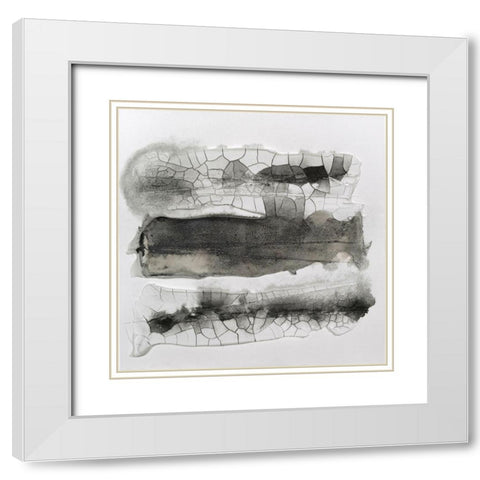 Cut Glass II White Modern Wood Framed Art Print with Double Matting by Finch, Scherrer