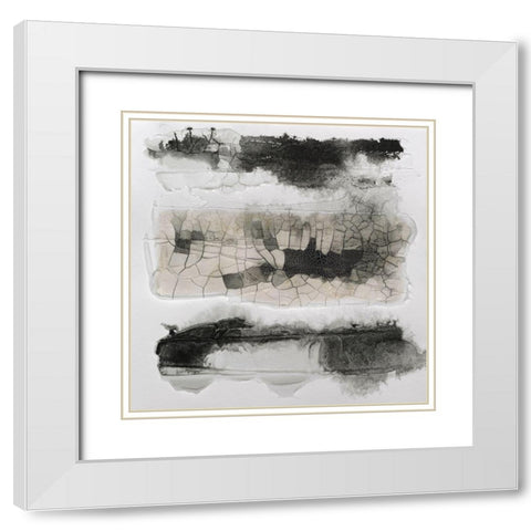Cut Glass III White Modern Wood Framed Art Print with Double Matting by Finch, Scherrer