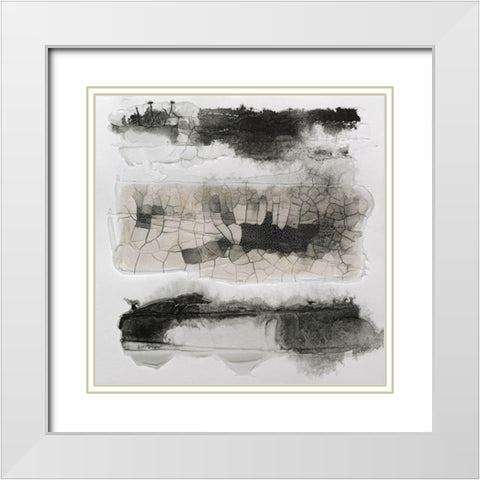 Cut Glass III White Modern Wood Framed Art Print with Double Matting by Finch, Scherrer