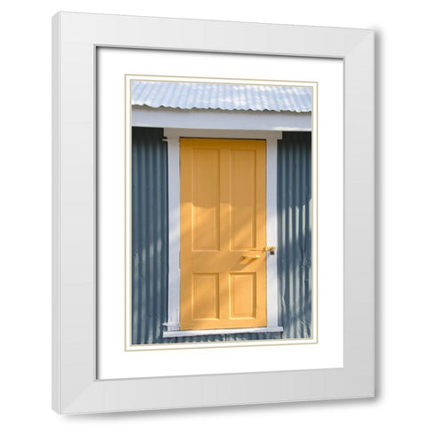 Beachtown Blues IV White Modern Wood Framed Art Print with Double Matting by DeNardo, Laura
