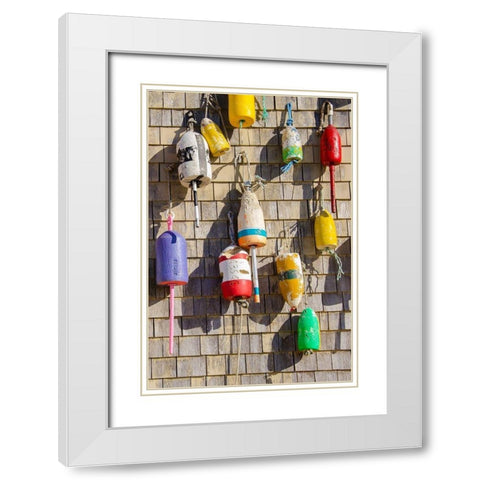 Coastal Trappings II White Modern Wood Framed Art Print with Double Matting by DeNardo, Laura