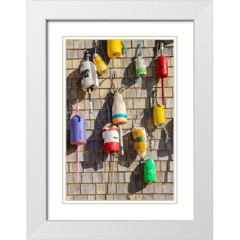Coastal Trappings II White Modern Wood Framed Art Print with Double Matting by DeNardo, Laura