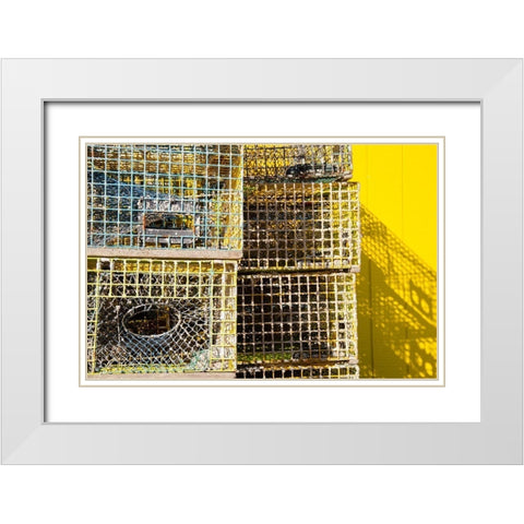 Coastal Trappings IV White Modern Wood Framed Art Print with Double Matting by DeNardo, Laura