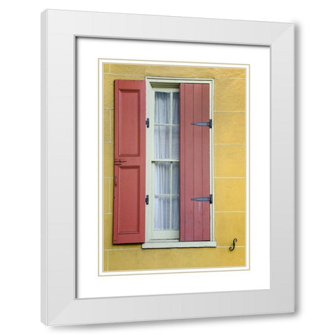 Pastel Windows II White Modern Wood Framed Art Print with Double Matting by DeNardo, Laura