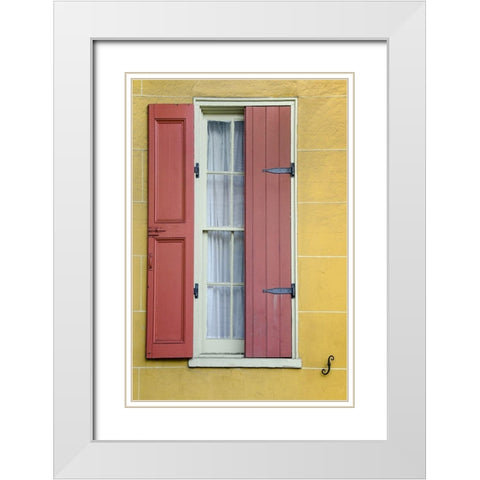 Pastel Windows II White Modern Wood Framed Art Print with Double Matting by DeNardo, Laura