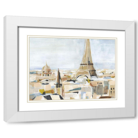 Daylight Paris II White Modern Wood Framed Art Print with Double Matting by Warren, Annie