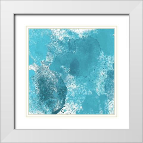 Cool Contemplation II White Modern Wood Framed Art Print with Double Matting by Saunders, Alonzo