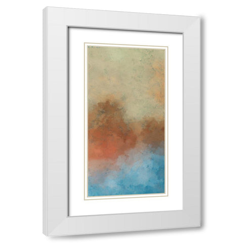 Cooling Warmth I White Modern Wood Framed Art Print with Double Matting by Saunders, Alonzo