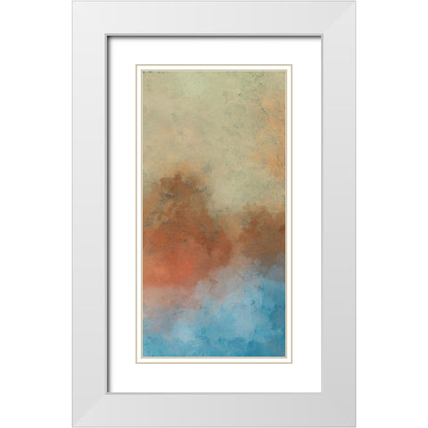 Cooling Warmth I White Modern Wood Framed Art Print with Double Matting by Saunders, Alonzo