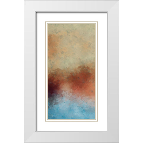 Cooling Warmth II White Modern Wood Framed Art Print with Double Matting by Saunders, Alonzo