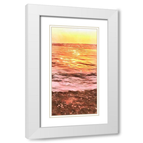 Days End I White Modern Wood Framed Art Print with Double Matting by Saunders, Alonzo