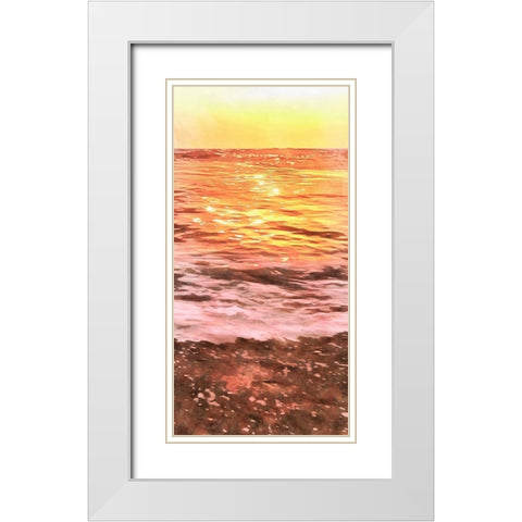 Days End I White Modern Wood Framed Art Print with Double Matting by Saunders, Alonzo
