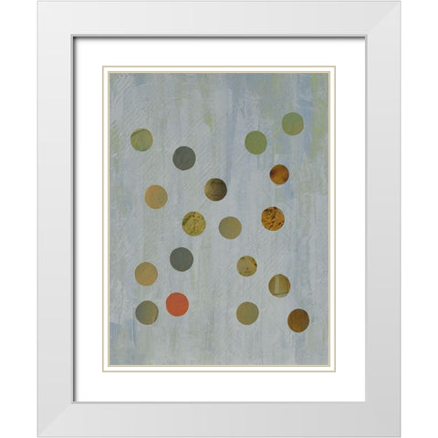 Circles Too II White Modern Wood Framed Art Print with Double Matting by Avondet, Natalie