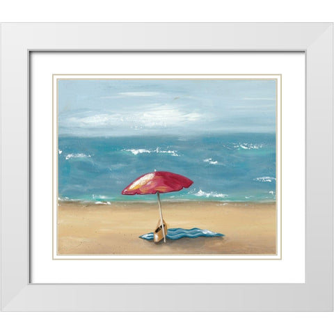 By the Beach I White Modern Wood Framed Art Print with Double Matting by Reynolds, Jade