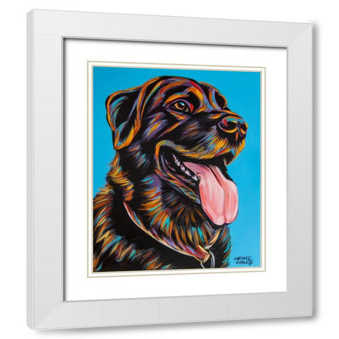 Labs I White Modern Wood Framed Art Print with Double Matting by Vitaletti, Carolee