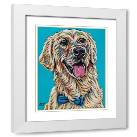 Labs II White Modern Wood Framed Art Print with Double Matting by Vitaletti, Carolee