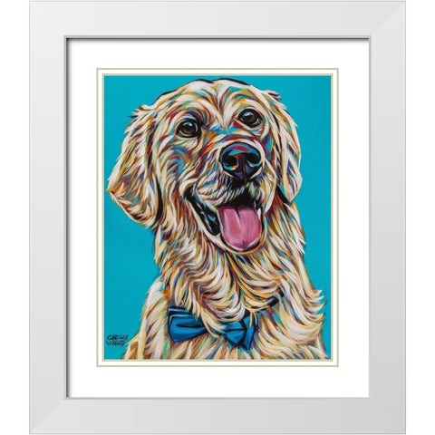 Labs II White Modern Wood Framed Art Print with Double Matting by Vitaletti, Carolee