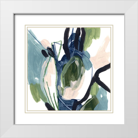 Stratagem II White Modern Wood Framed Art Print with Double Matting by Vess, June Erica