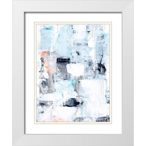Urban Reflection II White Modern Wood Framed Art Print with Double Matting by Harper, Ethan