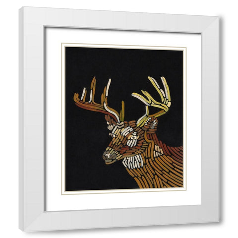 Forest Dweller III White Modern Wood Framed Art Print with Double Matting by Moore, Regina