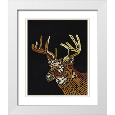 Forest Dweller III White Modern Wood Framed Art Print with Double Matting by Moore, Regina