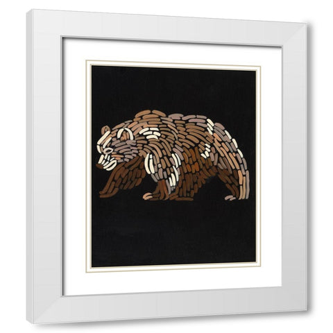 Forest Dweller IV White Modern Wood Framed Art Print with Double Matting by Moore, Regina