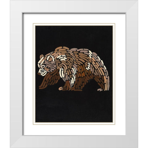 Forest Dweller IV White Modern Wood Framed Art Print with Double Matting by Moore, Regina