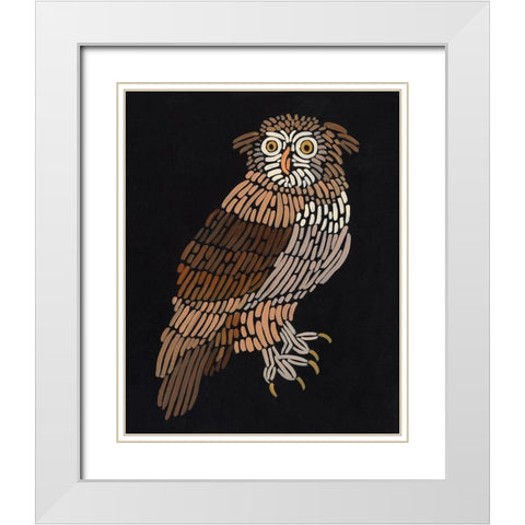 Forest Dweller V White Modern Wood Framed Art Print with Double Matting by Moore, Regina