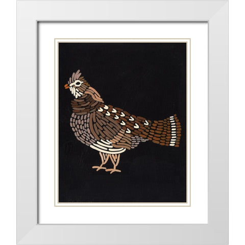 Forest Dweller VI White Modern Wood Framed Art Print with Double Matting by Moore, Regina