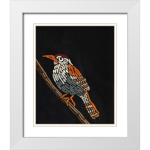 Forest Dweller VIII White Modern Wood Framed Art Print with Double Matting by Moore, Regina