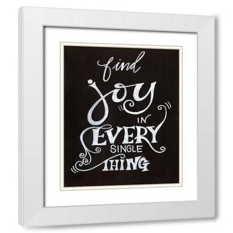 Inspired By I White Modern Wood Framed Art Print with Double Matting by Moore, Regina