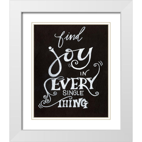 Inspired By I White Modern Wood Framed Art Print with Double Matting by Moore, Regina