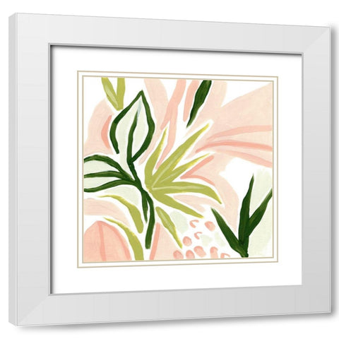 Island Whim II White Modern Wood Framed Art Print with Double Matting by Vess, June Erica