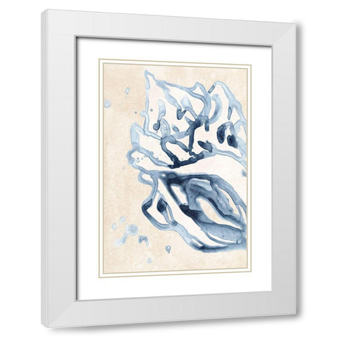 Water Shells II White Modern Wood Framed Art Print with Double Matting by Vess, June Erica