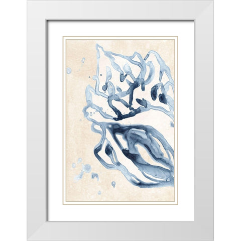 Water Shells II White Modern Wood Framed Art Print with Double Matting by Vess, June Erica