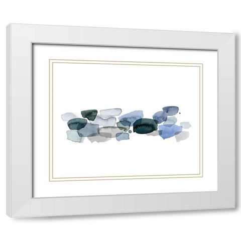 River Droplets II White Modern Wood Framed Art Print with Double Matting by Popp, Grace