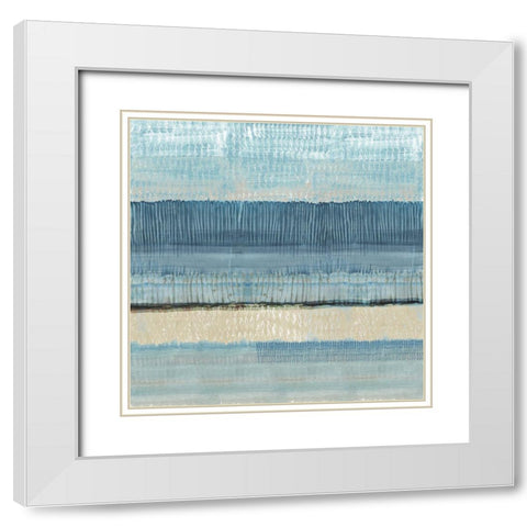 Dreams in Blue I White Modern Wood Framed Art Print with Double Matting by Kouta, Flora