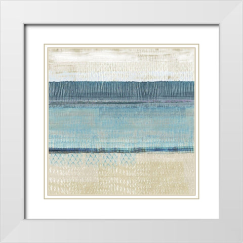 Dreams in Blue III White Modern Wood Framed Art Print with Double Matting by Kouta, Flora