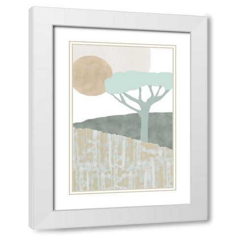 Ennerdale I White Modern Wood Framed Art Print with Double Matting by Kouta, Flora