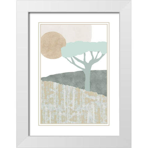 Ennerdale I White Modern Wood Framed Art Print with Double Matting by Kouta, Flora