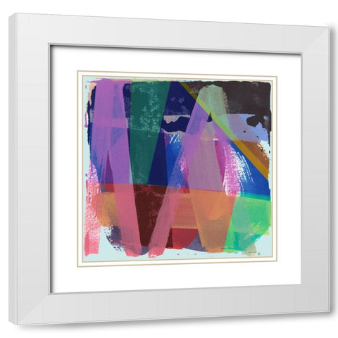 Drifter I White Modern Wood Framed Art Print with Double Matting by Cartissi