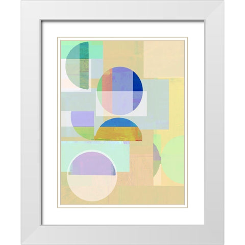 Demi IV White Modern Wood Framed Art Print with Double Matting by Cartissi