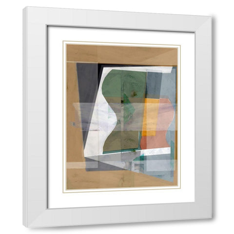 St. Ives 9 White Modern Wood Framed Art Print with Double Matting by Cartissi