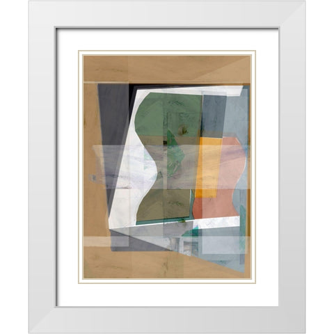 St. Ives 9 White Modern Wood Framed Art Print with Double Matting by Cartissi