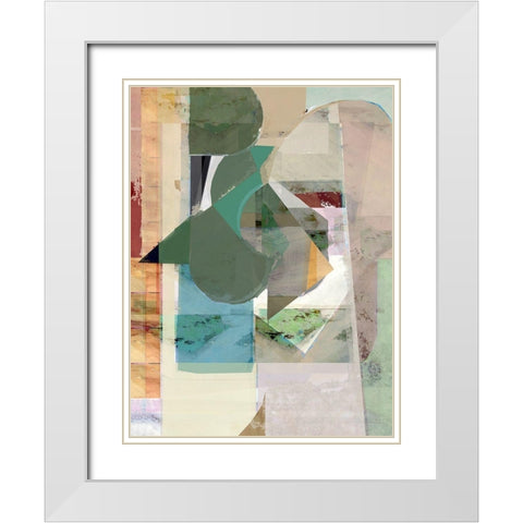 St. Ives 12 White Modern Wood Framed Art Print with Double Matting by Cartissi