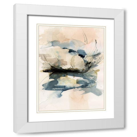 Winter Shoal I White Modern Wood Framed Art Print with Double Matting by Barnes, Victoria
