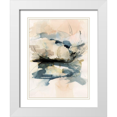 Winter Shoal I White Modern Wood Framed Art Print with Double Matting by Barnes, Victoria