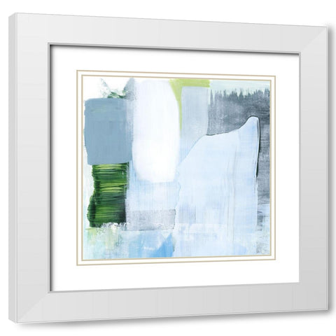 Oceanic Shimmer III White Modern Wood Framed Art Print with Double Matting by Popp, Grace