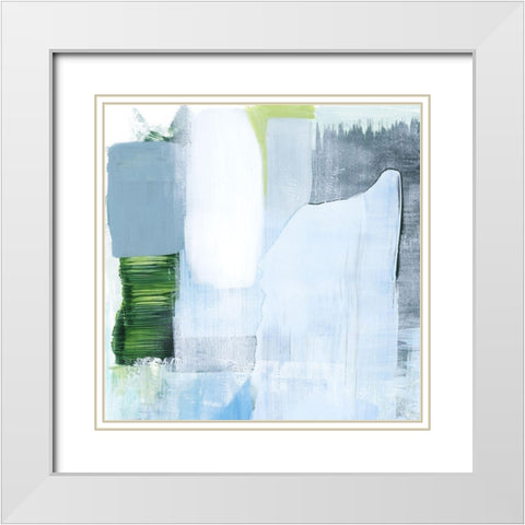 Oceanic Shimmer III White Modern Wood Framed Art Print with Double Matting by Popp, Grace